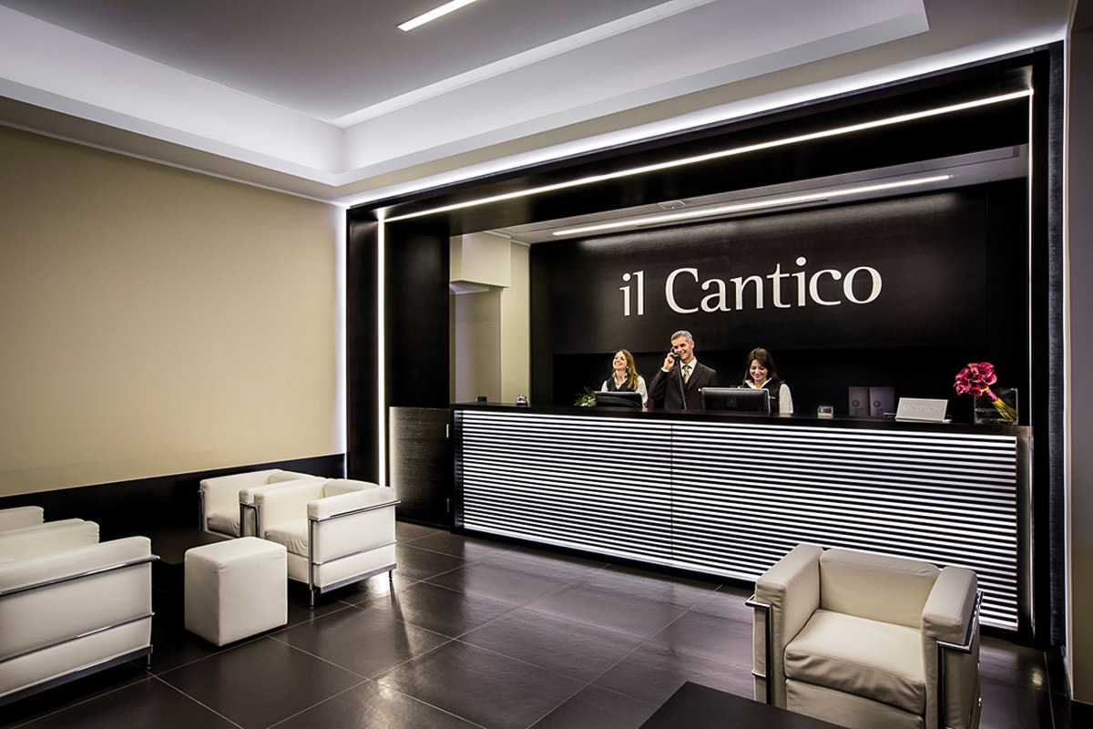 Italien Rom Hotel Il Cantico Rezeption
