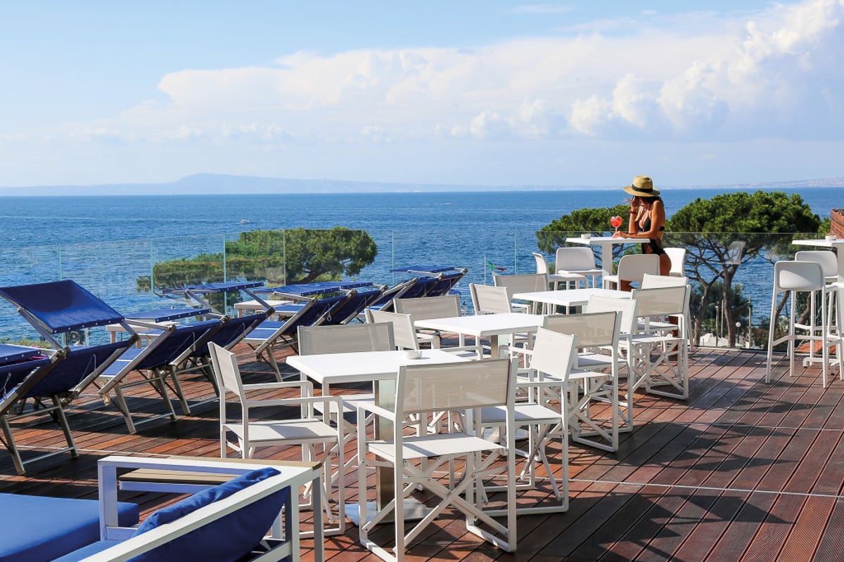 Italien Sorrent Hotel Il Faro Terrasse