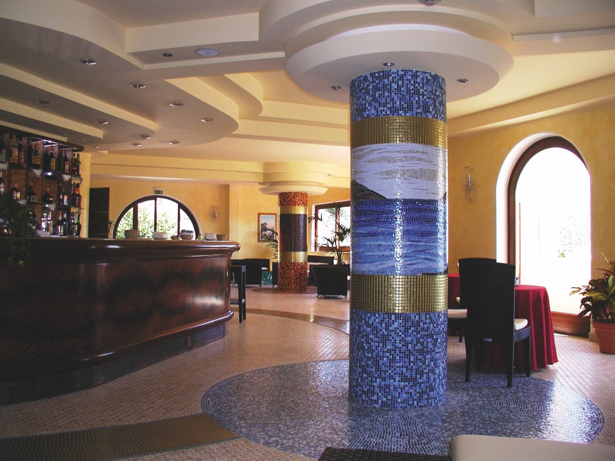 Italien Liparische Inseln Hotel Aktea Lobby