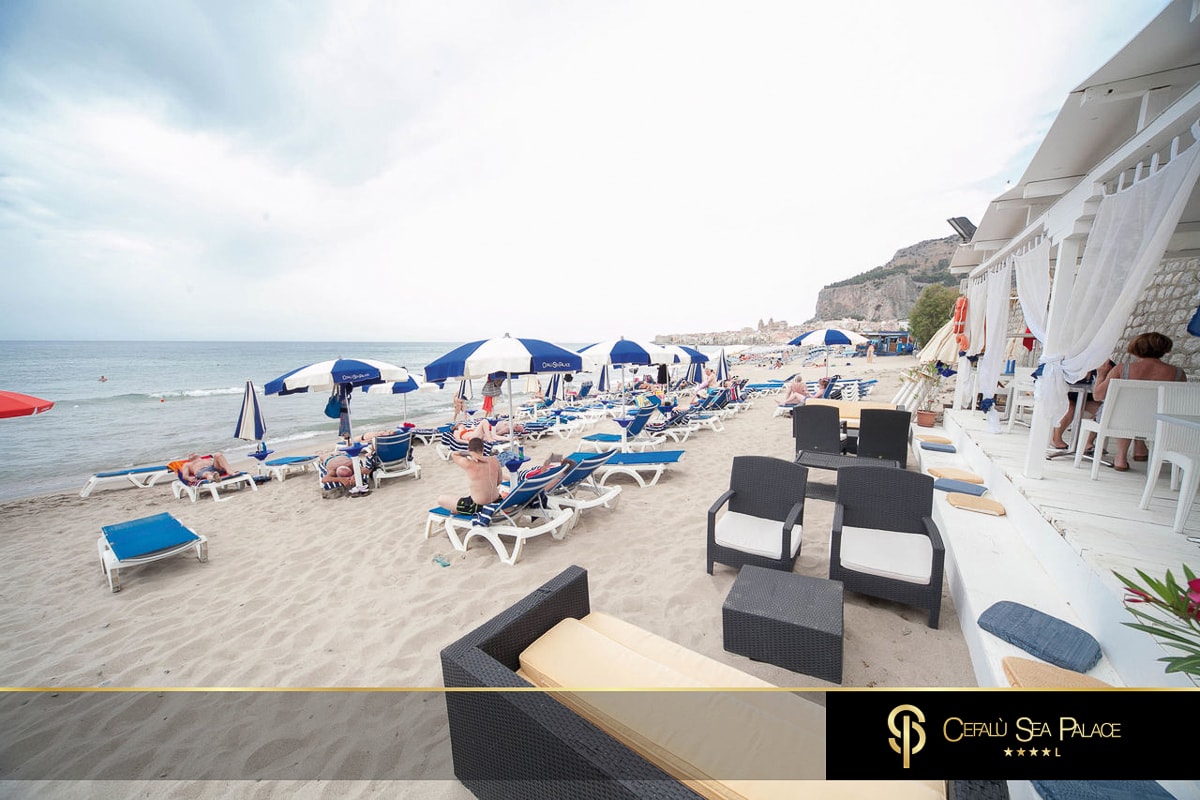 Italien Sizilien Hotel Sea Palace Strand